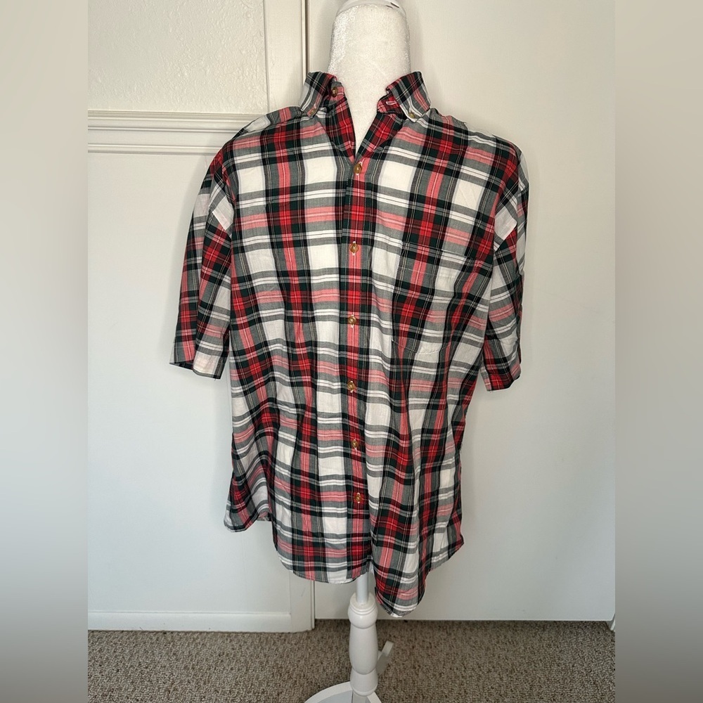 Arrow Brigade Men's Red and Black Plaid Shirt size XL